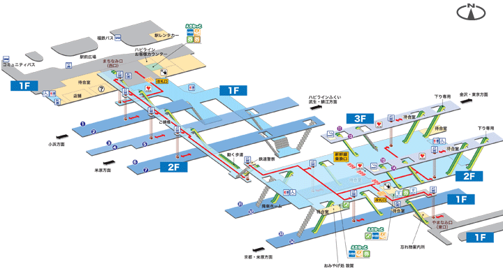 敦賀駅構内図