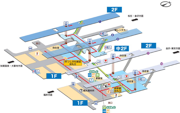 小松駅構内図