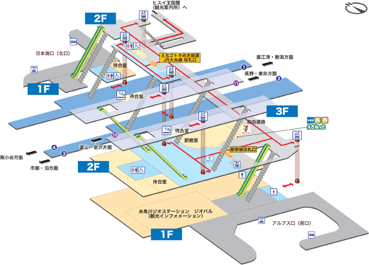 糸魚川駅構内図