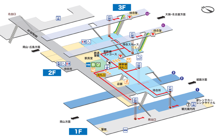 相生駅構内図