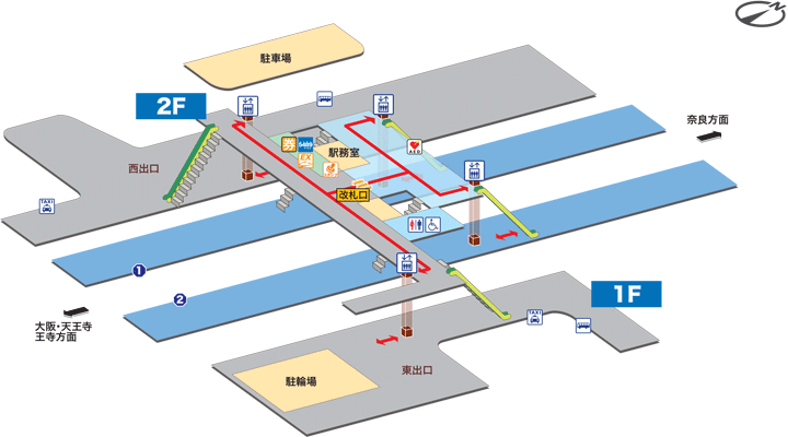 郡山駅構内図