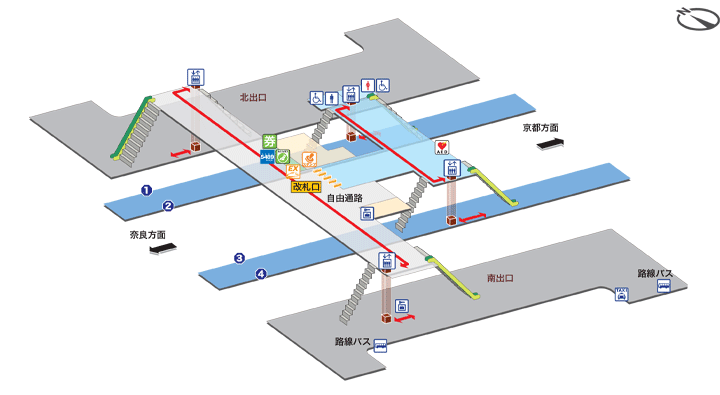 宇治駅構内図