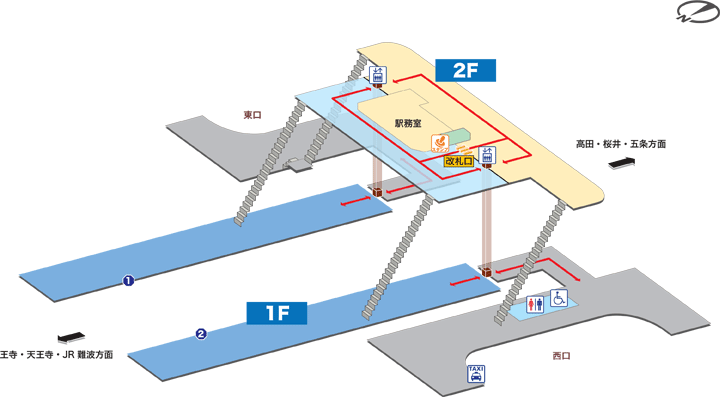志都美駅構内図