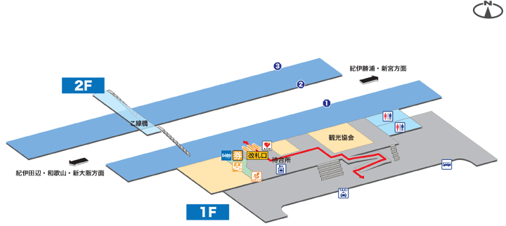 串本駅構内図