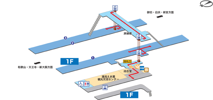 湯浅駅構内図