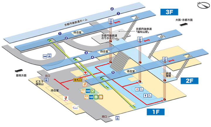 福知山駅構内図