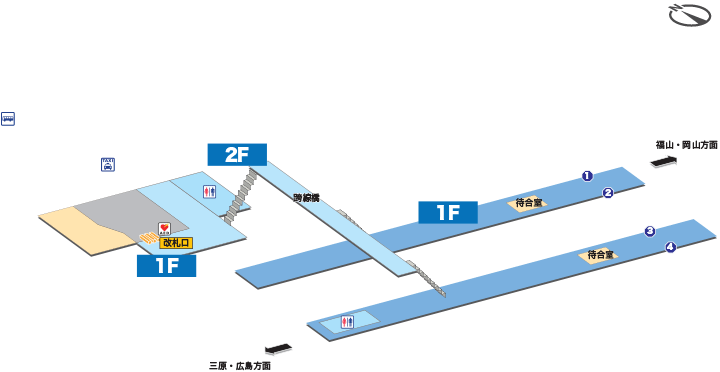 糸崎駅構内図
