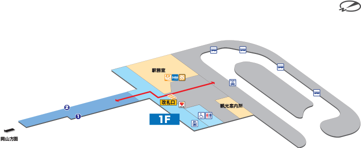 宇野駅構内図
