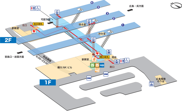 横川駅構内図
