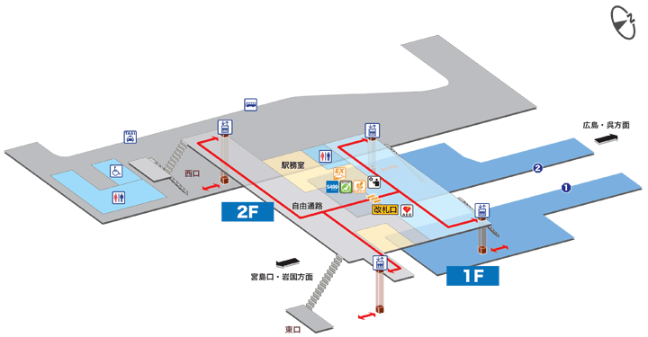 宮内串戸駅構内図