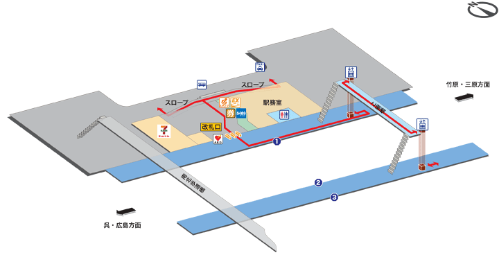 広駅構内図